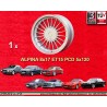 1 jante Alpina 8x17 5x120 BMW M3 E30 serie 5 E12 E28 E34 serie 6 E24 serie 7 E23 E32 silver/black