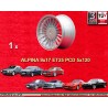 1 jante Alpina 9x17 5x120 BMW M3 E12 E28 E34 E24 E23 E32 E3 E9 silver/black