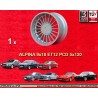 1 wheel Alpina 9x18 5x120 BMW serie 5 E34 serie 6 E24 serie 7 E23 E32 8 E31 silver