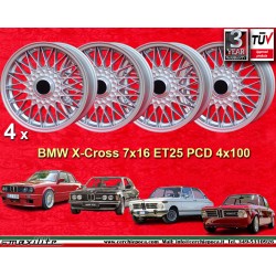 4 Felgen BBS 7x16 4x100 BMW...