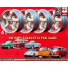 4 cerchi EMPI 5.5x15 5x205 Volkswagen Beetle Kafer Maggiolino T1 T2a Typ3 Karmann Ghia silver/diamond cut