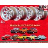 4 cerchi Minilite 8x13 4x100 BMW Opel Volkswagen  1502 1602 1802 2002 tii 3 E21 Kadett B-C Manta Ascona A-B GT Olympia A