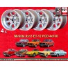 4 jantes Minilite 9x13 4x100 BMW Opel Volkswagen  1502 1602 1802 2002 tii 3 E21 Kadett B-C Manta Ascona A-B GT Olympia A