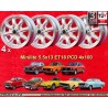 4 cerchi Minilite 5.5x13 4x100 BMW Opel Volkswagen  1502 1602 1802 2002 tii 3 E21 Kadett B-C Manta Ascona A-B GT Olympia