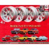 4 jantes Minilite 7x13 4x100 BMW Opel Volkswagen  1502 1602 1802 2002 tii 3 E21 Kadett B-C Manta Ascona A-B GT Olympia A