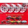 4 cerchi Minilite 7x13 4x100 BMW Opel Volkswagen  1502 1602 1802 2002 tii 3 E21 Kadett B-C Manta Ascona A-B GT Olympia A