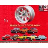 1 Felge Minilite 7x13 4x100 BMW Opel Volkswagen  1502 1602 1802 2002 tii 3 E21 Kadett B-C Manta Ascona A-B GT Olympia A 