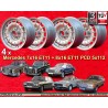 4 cerchi Barock 7x16 + 8x16 5x112 Mercedes w107 w108 w109 w116 w123 w126