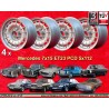 4 jantes Barock 7x15 5x112 Mercedes w107 w108 w109 w113 w114 w115 w116 w123 w124 w126 silver