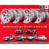 4 jantes Minilite 8x13 + 9x13 4x108 Ford Escort Mk1-2 Capri Cortina