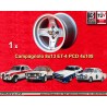 1 Felge Campagnolo 8x13 4x108 Alfa Romeo Ford Alfa Romeo 105 GT GTA GTC Ford Escort Mk1 2 Capri Cortina Taunus TC silver