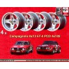 4 jantes Campagnolo 8x13 4x108 Alfa Romeo Ford Alfa Romeo 105 GT GTA GTC Ford Escort Mk1 2 Capri Cortina Taunus TC silve