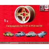 1 cerchio Campagnolo 8x13 4x130 Lancia Fulvia Zagato Coupe gold/diamond cut