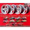 4 cerchi Campagnolo 7x13 + 8x13 4x98 Fiat Lancia Autobianchi 124 Abarth Berlina Coupe Spider 125 127 128 131 X19 A112 Be