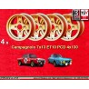 4 cerchi Campagnolo 7x13 4x130 Lancia Fulvia Zagato Coupe gold