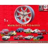 1 jante Minilite 6x13 4x101.6 Austin Mini Mini Mk1-3 silver/diamond cut