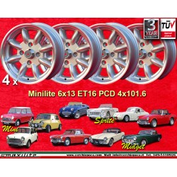 4 wheels Minilite 6x13...