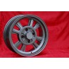 1 cerchio 432 7x15 4x114.3 Datsun Triumph 240Z 260Z 280Z 280 ZX Triumph TR2 TR3 TR3A TR4 TR4 TR5 TR250 TR6 anthracite