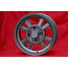 1 cerchio 432 7x15 4x114.3 Datsun Triumph 240Z 260Z 280Z 280 ZX Triumph TR2 TR3 TR3A TR4 TR4 TR5 TR250 TR6 anthracite