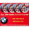 4 Felgen Minilite 7x13 4x100 BMW Opel Volkswagen  1502 1602 1802 2002 tii 3 E21 Kadett B-C Manta Ascona A-B GT Olympia A