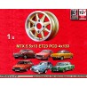 1 wheel MTX 5.5x13 4x130 Skoda MB1000 MB1100 105 110 120 130 gold/diamond cut