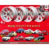 4 wheels Minilite 7x13 4x101.6 Mini Mini Mk1-3 silver/diamond cut