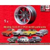 1 Felge Minilite 7x13 4x108 Ford Lotus Talbot Sunbeam Escort Mk1-2 Capri Cortina Caterham Seven Westfield anthracite/dia