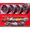 4 Felgen Minilite 7x13 4x108 Ford Lotus Talbot Sunbeam Escort Mk1-2 Capri Cortina Caterham Seven Westfield anthracite/di