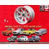 1 wheel Minilite 7x13 4x108 Ford Lotus Talbot Sunbeam Escort Mk1-2 Capri Cortina Caterham Seven Westfield silver/diamond