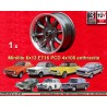 1 jante Minilite 6x13 4x108 Ford Lotus Talbot Sunbeam Escort Mk1-2 Capri Cortina Caterham Seven Westfield anthracite/dia