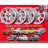 4 wheels Minilite 6x14 4x108 Ford Escort Mk1-2 Capri Cortina silver/diamond cut