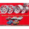 4 cerchi Minilite 5.5x13 + 7x13 5x130 Honda NSU Honda S600 S800 NSU TT TTS 110 1200C Wankelspider