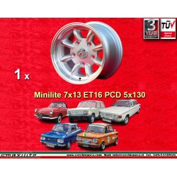 1 wheel Minilite 7x13 5x130...