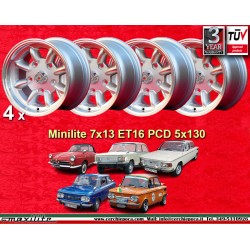 4 wheels Minilite 7x13...