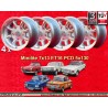 4 cerchi Minilite 7x13 5x130 Honda NSU NSU  TT TTS 110 1200C Wankelspider   Honda S 800 silver/diamond cut