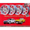 4 cerchi Minilite 5.5x13 + kit dadi KM16  M10X1 5x28 60° 5x130 Honda NSU Honda S600 S800 NSU TT TTS 110 1200C Wankelspid