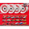 4 Felgen WCHE 5.5x13 4x98 Fiat Alfa Autobianchi Alfasud Giulietta 33 Arna Autobianchi A112 Fiat 124 Berlina Coupe Spider