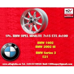 1 wheel Minilite 7x15 4x100...