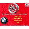 1 Felge Minilite 7x15 4x100 BMW 1502-2002 1500-2000tii 2000C CA CS 3 E21 E30 silver/diamond cut