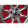 1 jante Minilite 7x15 4x100 BMW 1502-2002 1500-2000tii 2000C CA CS 3 E21 E30 silver/diamond cut