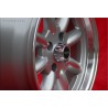 1 wheel Minilite 7x15 4x100 BMW 1502-2002 1500-2000tii 2000C CA CS 3 E21 E30 silver/diamond cut