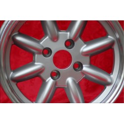 1 Felge Minilite 7x15 4x100 BMW 1502-2002 1500-2000tii 2000C CA CS 3 E21 E30 silver/diamond cut