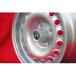 1 jante Campagnolo 6.5x15 4x108 Alfa Romeo Giulia 105 Berlina Coupe Spider GTA GTC silver