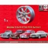 1 jante Minilite 5.5x15 5x114.3 Volvo 120 P1800 PV444 544 silver/diamond cut