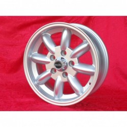 1 jante Minilite 5.5x15 5x114.3 Volvo 120 P1800 PV444 544 silver/diamond cut