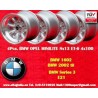 4 jantes Minilite 8x13 4x100 BMW Opel Volkswagen  1502 1602 1802 2002 tii 3 E21 Kadett B-C Manta Ascona A-B GT Olympia A