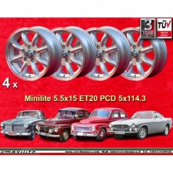 4 wheels Minilite 5.5x15...