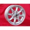 4 Felgen Minilite 5.5x15 5x114.3 Volvo 120 P1800 PV444 544 silver/diamond cut