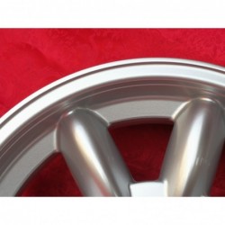 4 Felgen Minilite 5.5x15 5x114.3 Volvo 120 P1800 PV444 544 silver/diamond cut