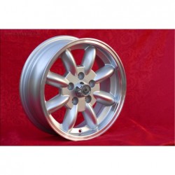 1 cerchio Minilite 5.5x15 5x108 Volvo serie 100 200 700 900 silver/diamond cut